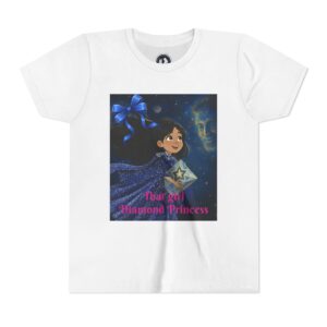 Girl in Blue Gown Fantasy Castle Tee | Diamonds and Beyond Youth Tee